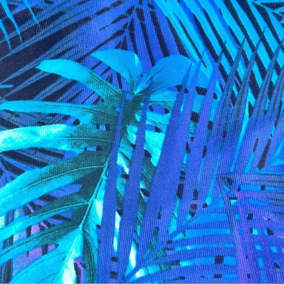 Miraclesuit Royal Palms Revele One Piece Swimsuit Blue Size 14 Slimming Tummy - Picture 6 of 12